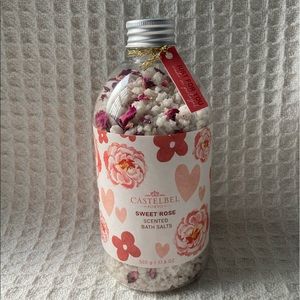 Castelbel Porto Sweet Rose Scented Bath Salts Made in Portugal